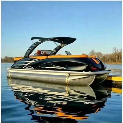 Barco pontão de alumínio